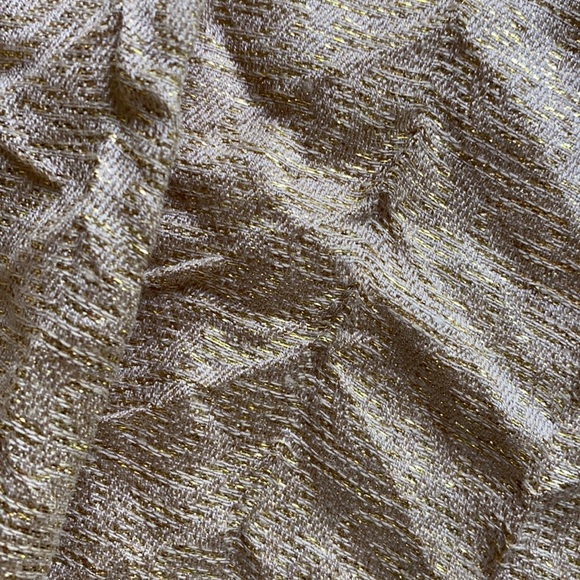 Gold Shimmer Extra Large Extra Long Shawl NeverUsed Italian Designer - Picture 4 of 6